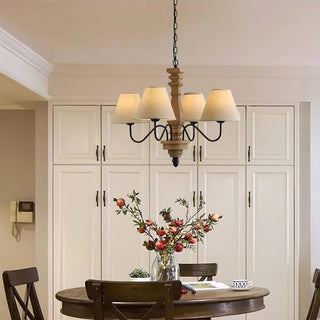 Adela Lustre Bois Traditionnel Luxe
