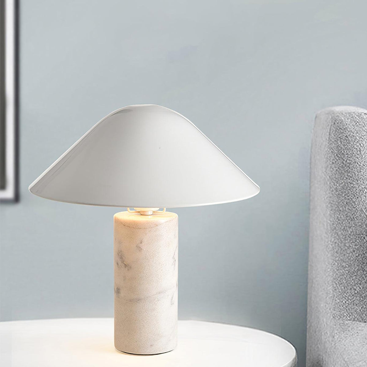 Elyrian Lampe de Table en Marbre Minimaliste
