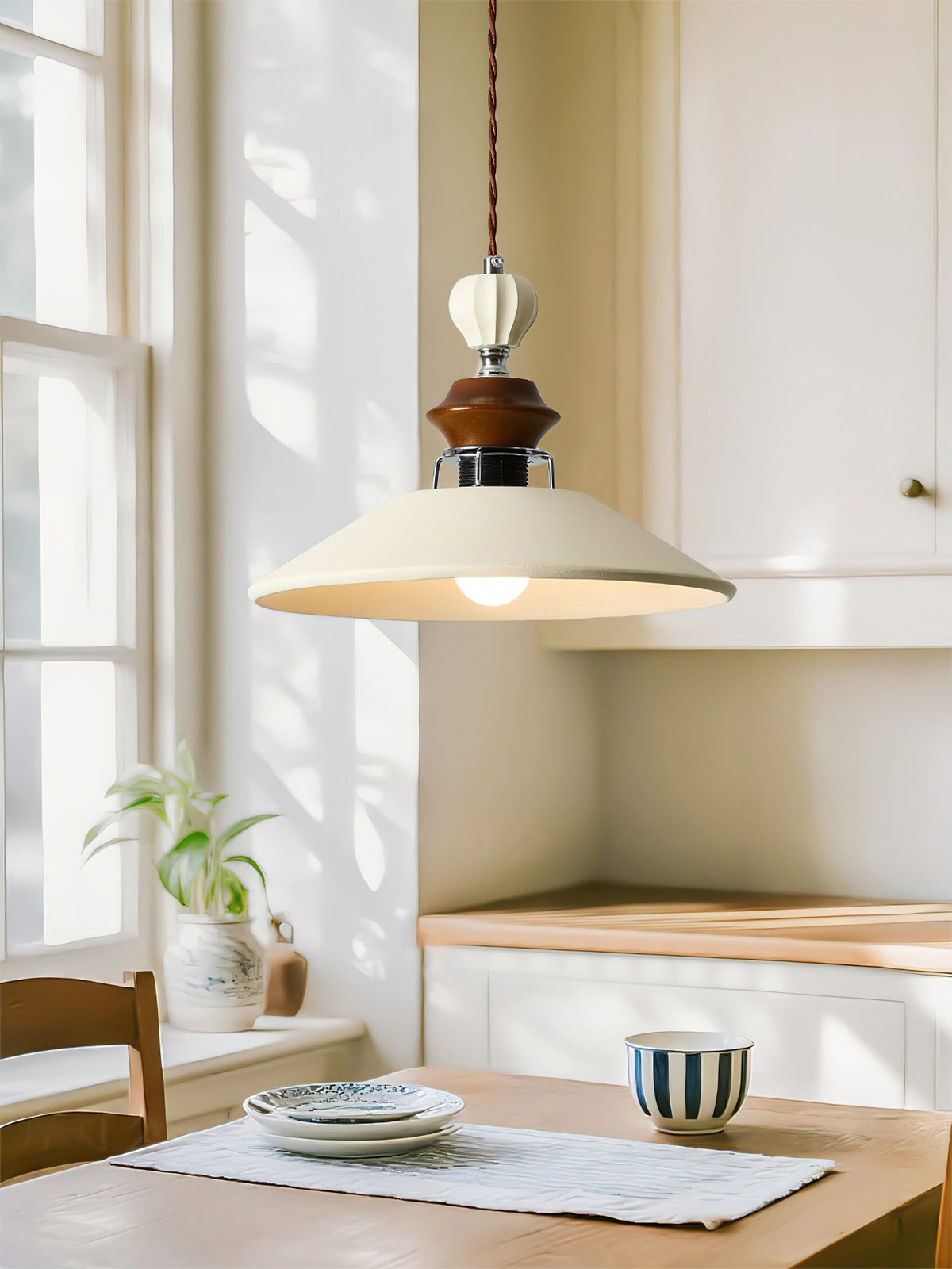 Adelaide Pendant Light hanging in a modern kitchen setting.