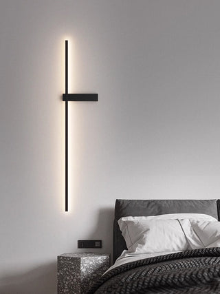 Mesv Rechargeable Noire Applique Murale Linéaire
