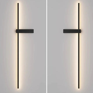 Mesv Rechargeable Noire Applique Murale Linéaire