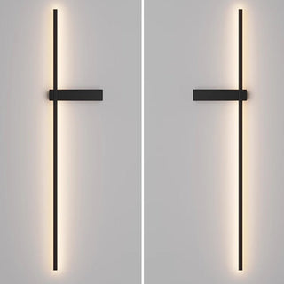 Mesv Rechargeable Noire Applique Murale Linéaire