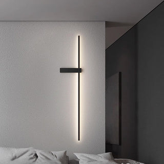 Mesv Rechargeable Noire Applique Murale Linéaire