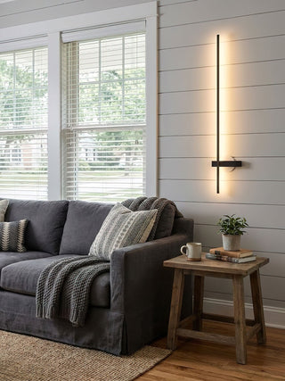 Mesv Rechargeable Noire Applique Murale Linéaire
