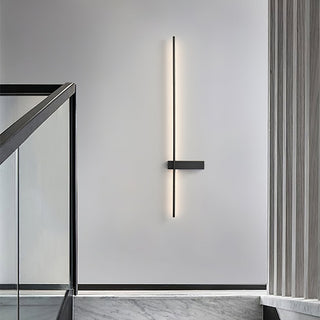 Mesv Rechargeable Noire Applique Murale Linéaire