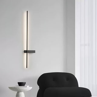 Mesv Rechargeable Noire Applique Murale Linéaire