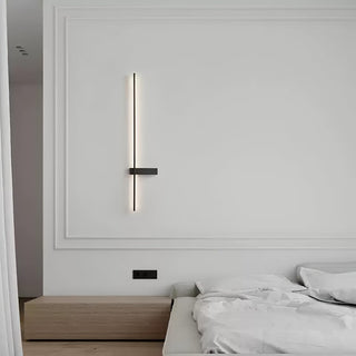 Mesv Rechargeable Noire Applique Murale Linéaire