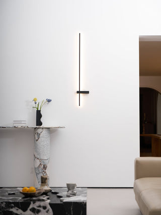 Mesv Rechargeable Noire Applique Murale Linéaire