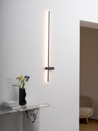 Mesv Rechargeable Noire Applique Murale Linéaire