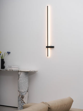 Mesv Rechargeable Noire Applique Murale Linéaire