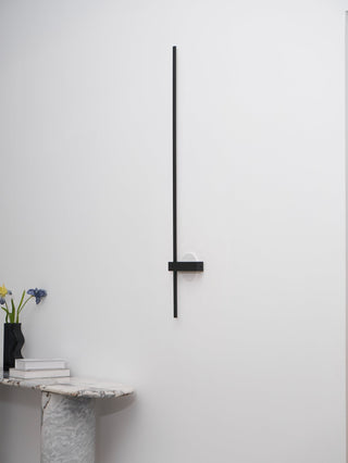 Mesv Rechargeable Noire Applique Murale Linéaire