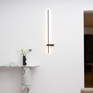 Mesv Rechargeable Noire Applique Murale Linéaire
