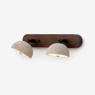 Adjustable Travertine Dome Vanity Light-Neutral Decor