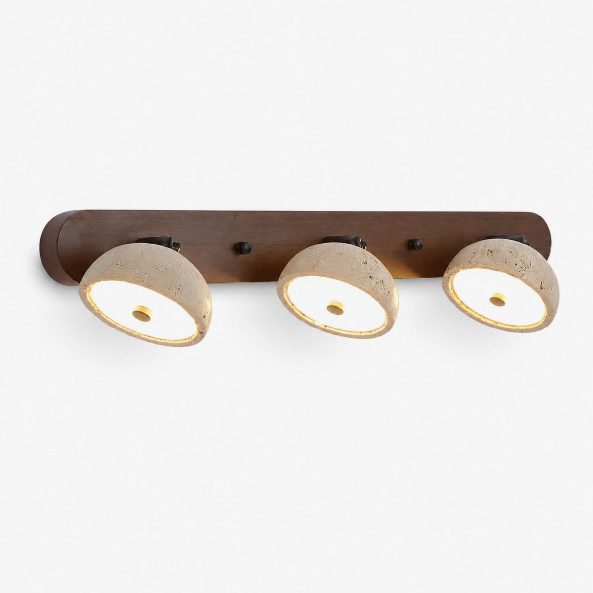 Adjustable Travertine Dome Vanity Light-Neutral Decor