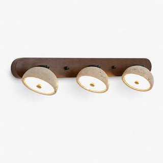 Adjustable Travertine Dome Vanity Light-Neutral Decor