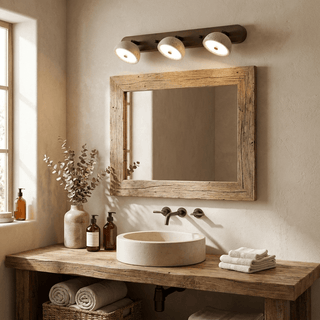 Adjustable Travertine Dome Vanity Light-Neutral Decor
