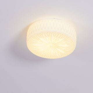 Solara Plafonnier en Verre à Abat-jour Moderne Lune
