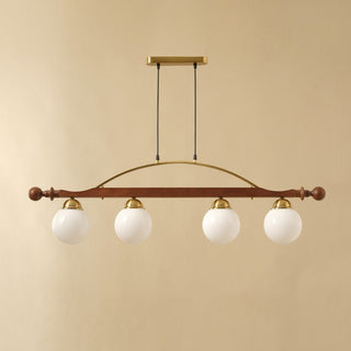 Adorned Linear Chandelier-Neutral Decor