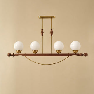 Adorned Linear Chandelier-Neutral Decor