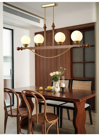 Adorned Linear Chandelier-Neutral Decor