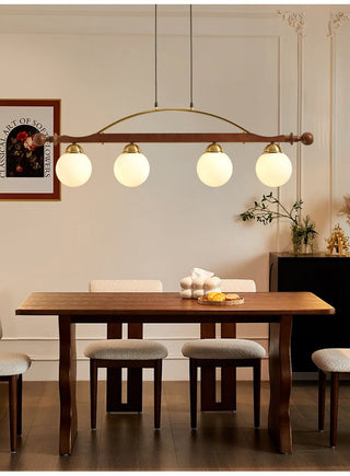 Adorned Linear Chandelier-Neutral Decor