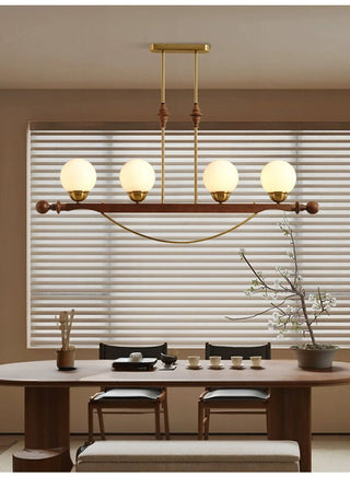 Adorned Linear Chandelier-Neutral Decor