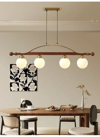 Adorned Linear Chandelier-Neutral Decor