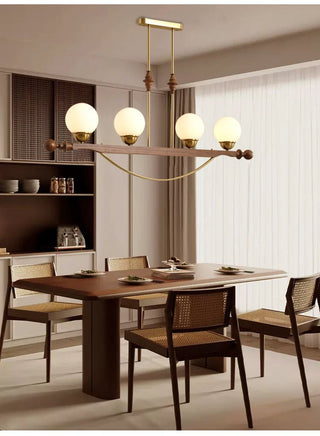 Adorned Linear Chandelier-Neutral Decor
