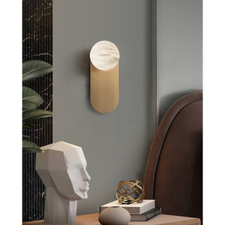 Adrion Applique Murale Métal Albâtre Moderne
