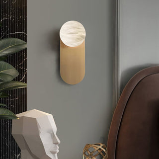 Adrion Applique Murale Métal Albâtre Moderne
