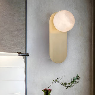 Adrion Applique Murale Métal Albâtre Moderne