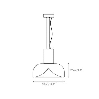 Aella Suspension en Verre Moderne Minimaliste