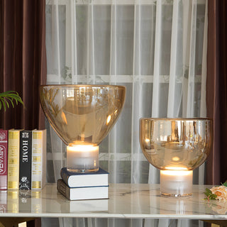 Cavm Lampe de Table Élégante en Verre