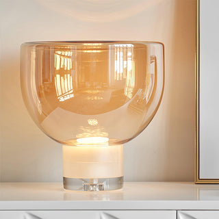 Cavm Lampe de Table Élégante en Verre