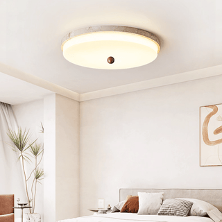 Aeon Travertine Orb Ceiling Light-Neutral Decor