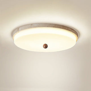 Aeon Travertine Orb Ceiling Light-Neutral Decor