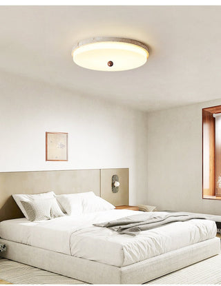 Aeon Travertine Orb Ceiling Light-Neutral Decor