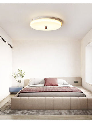 Aeon Travertine Orb Ceiling Light-Neutral Decor