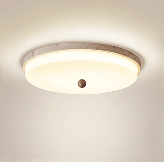Aeon Travertine Orb Ceiling Light-Neutral Decor