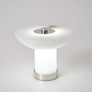 Eurnoran Lampe de Table en Albâtre à Forme de Champignon