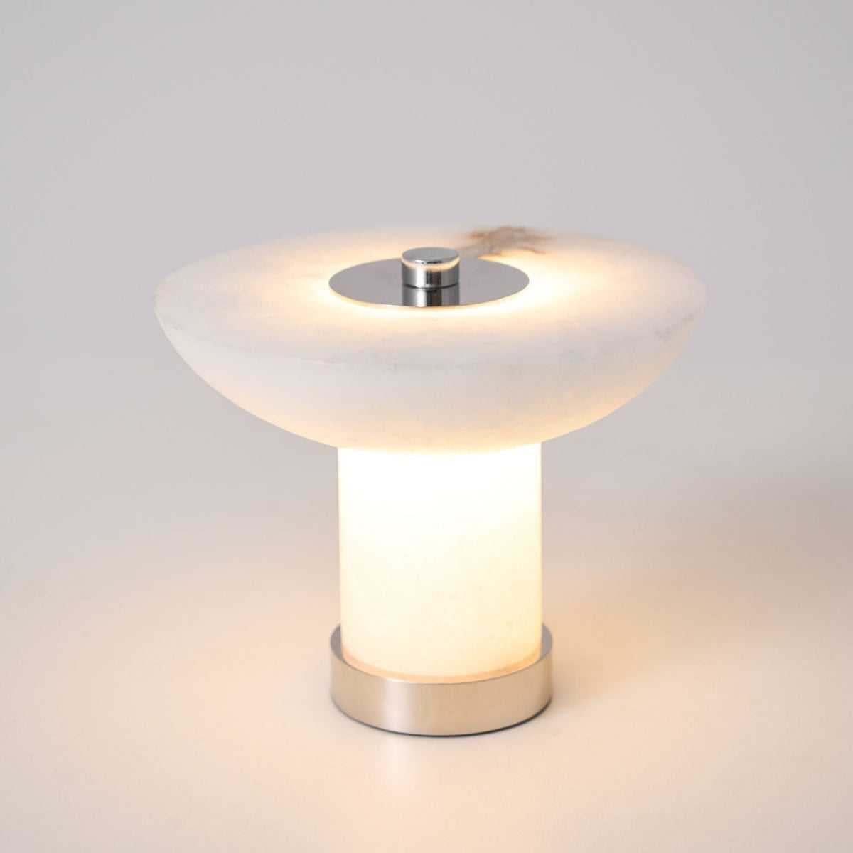 Eurnoran Lampe de Table en Albâtre à Forme de Champignon