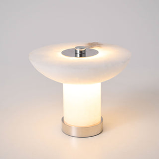 Eurnoran Lampe de Table en Albâtre à Forme de Champignon