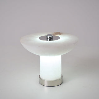 Eurnoran Lampe de Table en Albâtre à Forme de Champignon