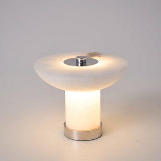 Eurnoran Lampe de Table en Albâtre à Forme de Champignon