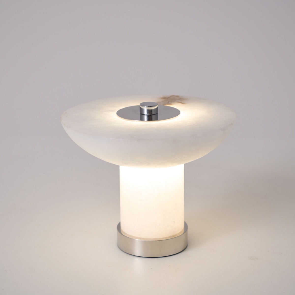 Eurnoran Lampe de Table en Albâtre à Forme de Champignon