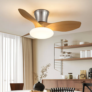 Plafonnier ventilateur Velora moderne en bois