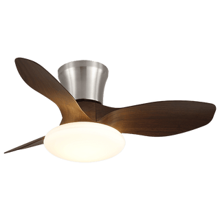 Plafonnier ventilateur Velora moderne en bois