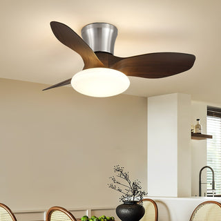 Plafonnier ventilateur Velora moderne en bois