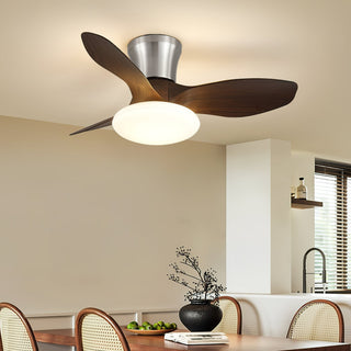 Plafonnier ventilateur Velora moderne en bois