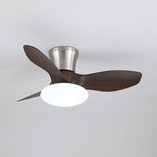 Plafonnier ventilateur Velora moderne en bois